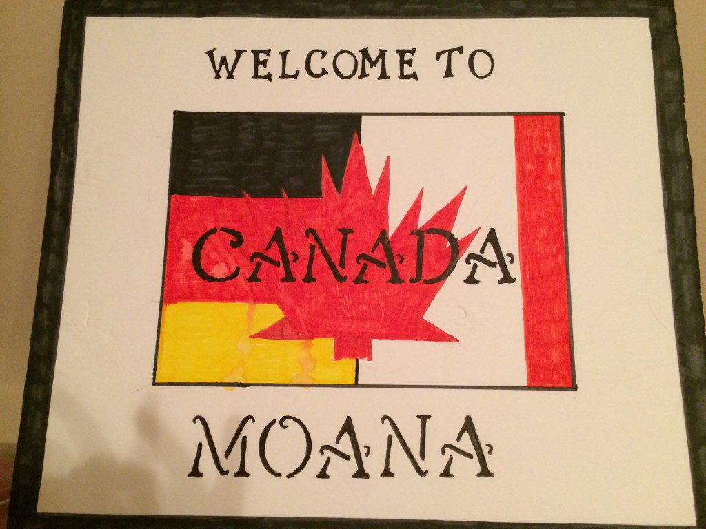 Eine tolle Begrüßung am Flughafen von meiner Gastmama und ihren Freunden :) 